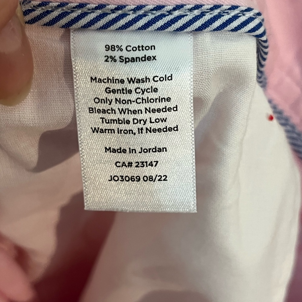 Talbots Relaxed chino straight leg in pink Office Business Casual Career Barbie - Picture 9 of 9